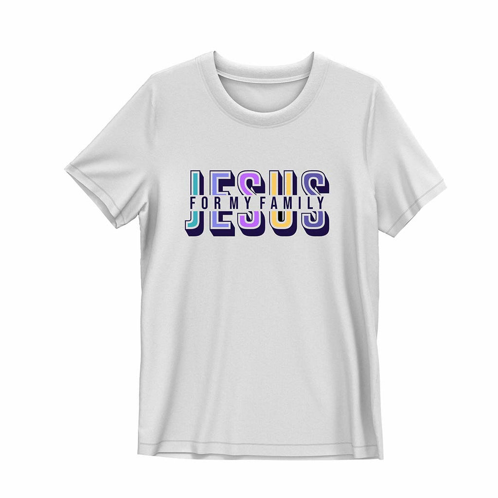 JESUS FOR MY FAMILY Christian Shirt | Premium Cotton Faith Shirt for Families